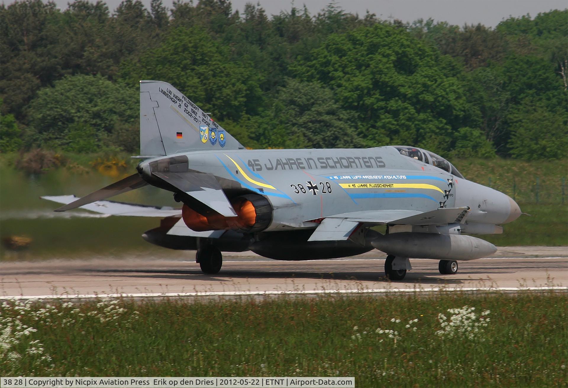 38 28, 1972 McDonnell Douglas F-4F Phantom II C/N 4689, F-4FKWS 3828 on its' take-off run