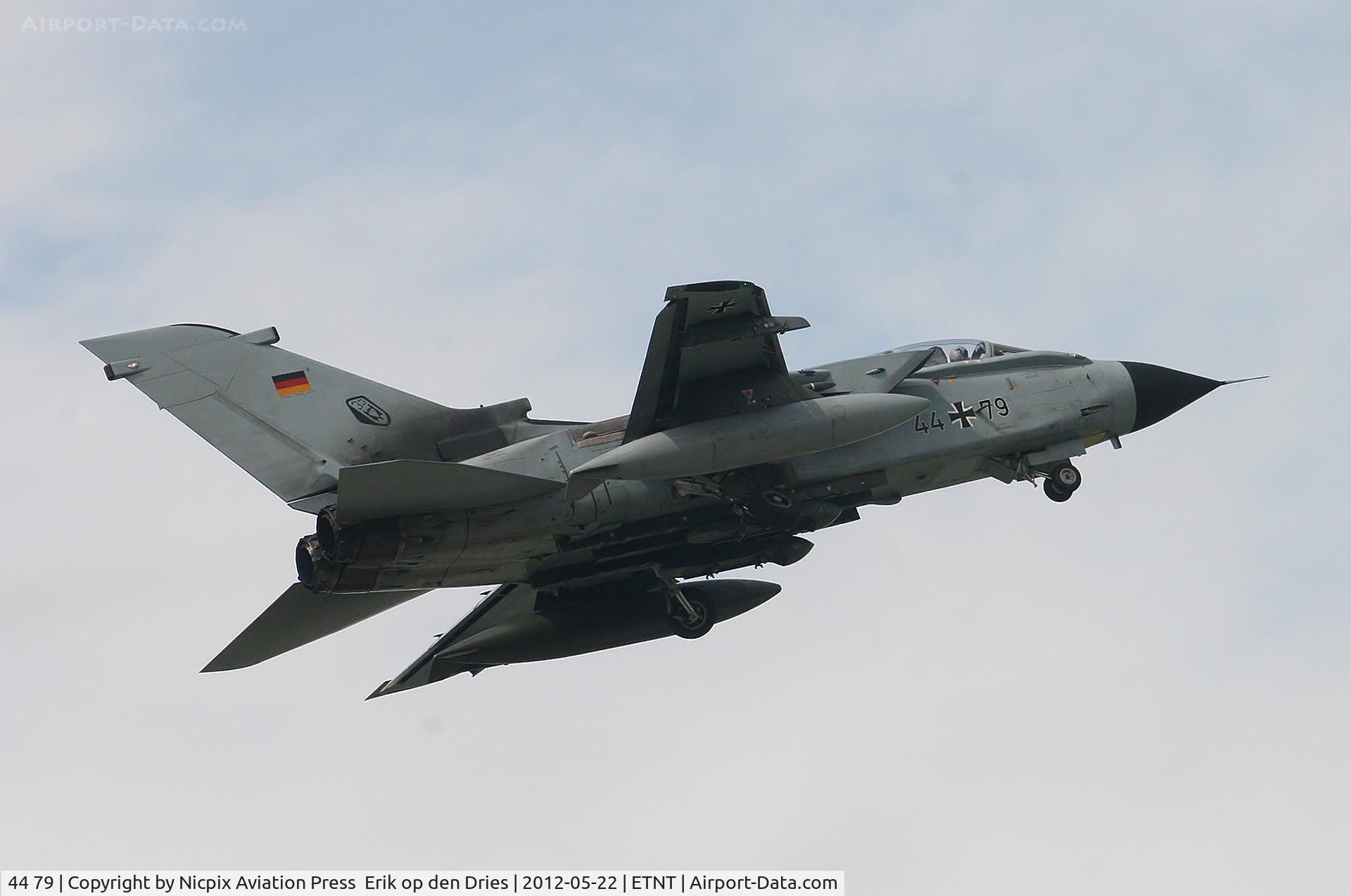 44 79, Panavia Tornado IDS C/N 454/GS132/4179, 4479 on the overshoot of runway 08 at ETNT