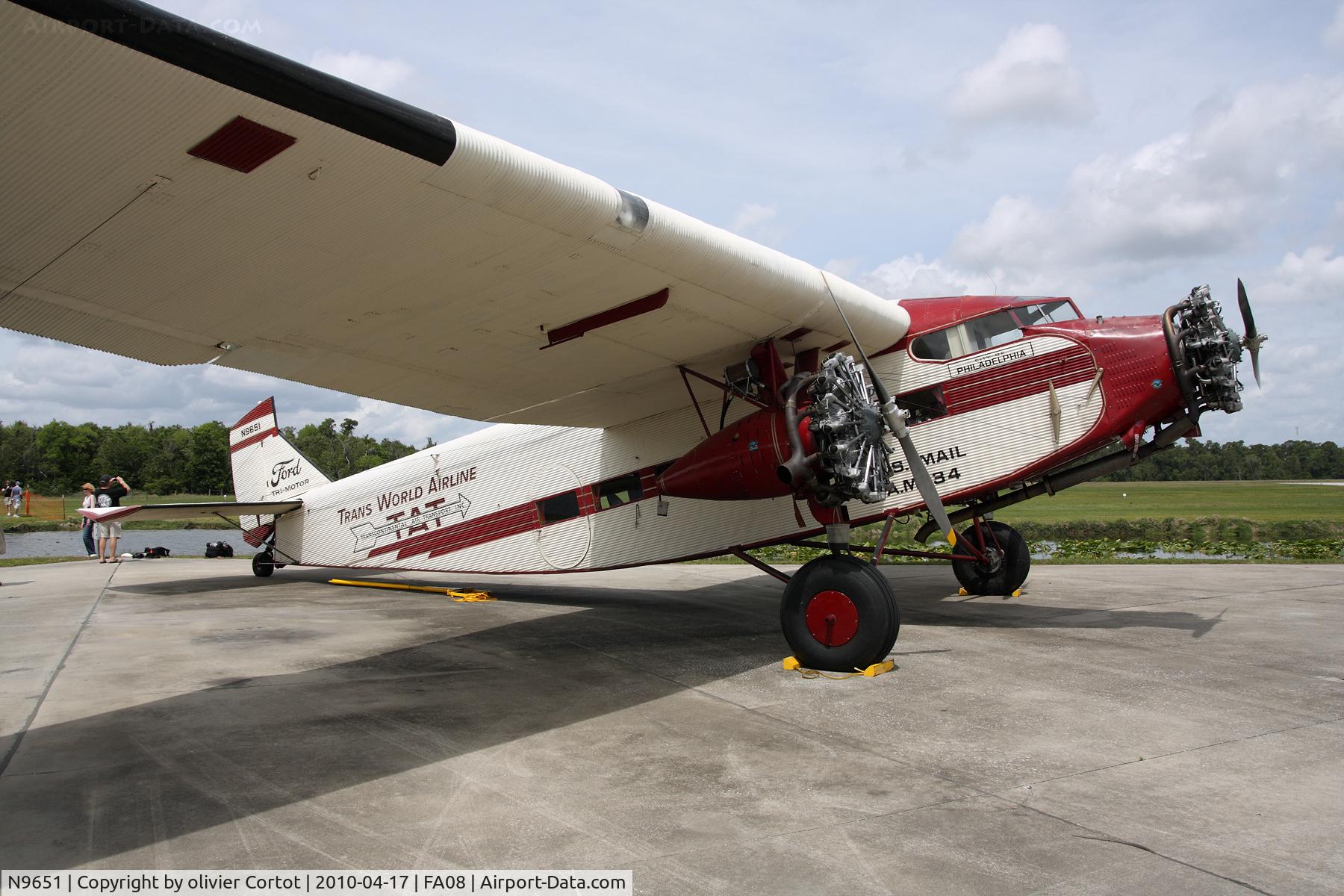 N9651, 1929 Ford 5-AT-B Tri-Motor C/N 34, under the sun of florida