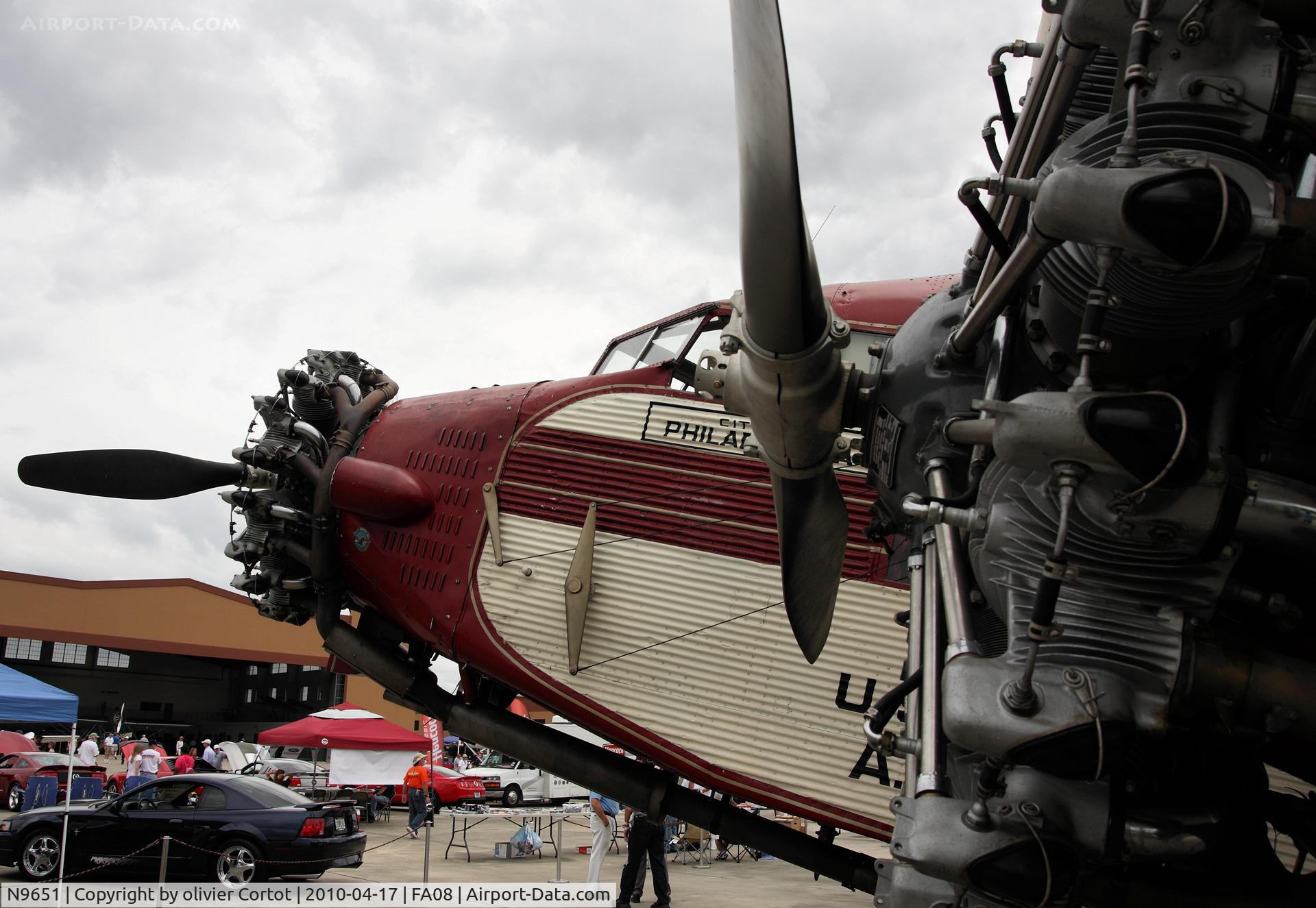 N9651, 1929 Ford 5-AT-B Tri-Motor C/N 34, Mustangs and mustangs day, fantasy of flight museum