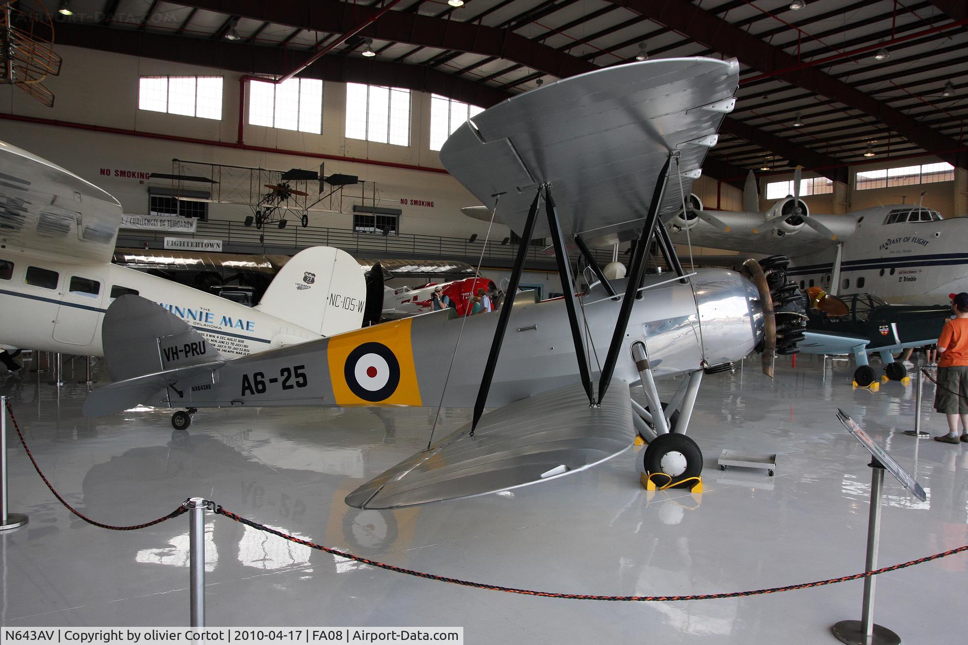 N643AV, 1938 Avro 643 Cadet II C/N 1060, one of the fantasy of flight museum's rarities