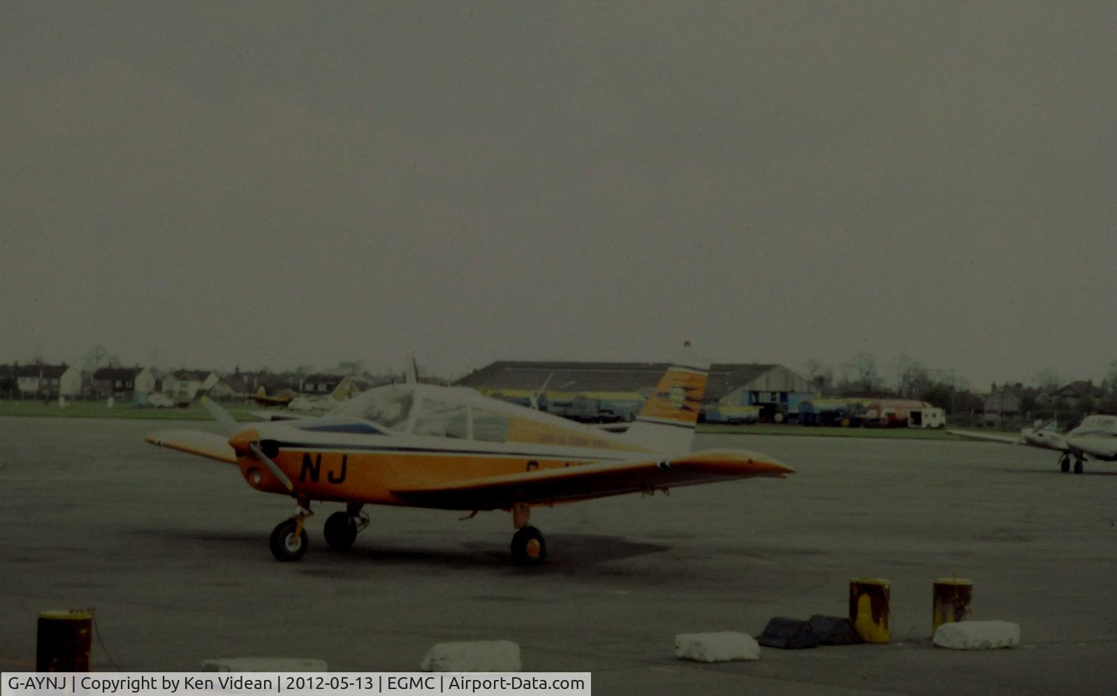 G-AYNJ, 1970 Piper PA-28-140 Cherokee C/N 28-26810, Taken in the early 1970's