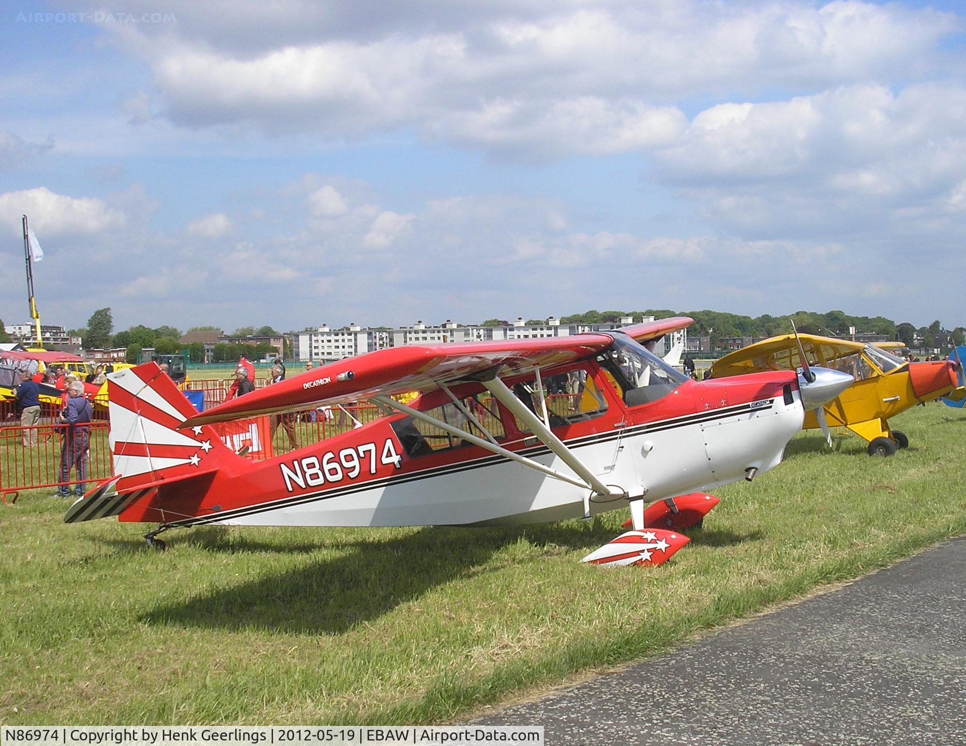 N86974, 1974 Bellanca 8KCAB Decathlon C/N 145-74, Stampe Fly in 2012 , Deurne