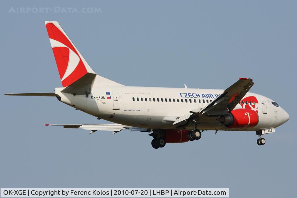 OK-XGE, 1992 Boeing 737-55S C/N 26543, Ferihegy