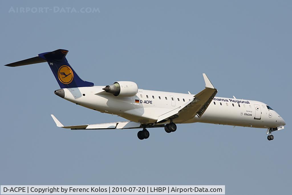 D-ACPE, 2001 Bombardier CRJ-701ER (CL-600-2C10) Regional Jet C/N 10027, Ferihegy