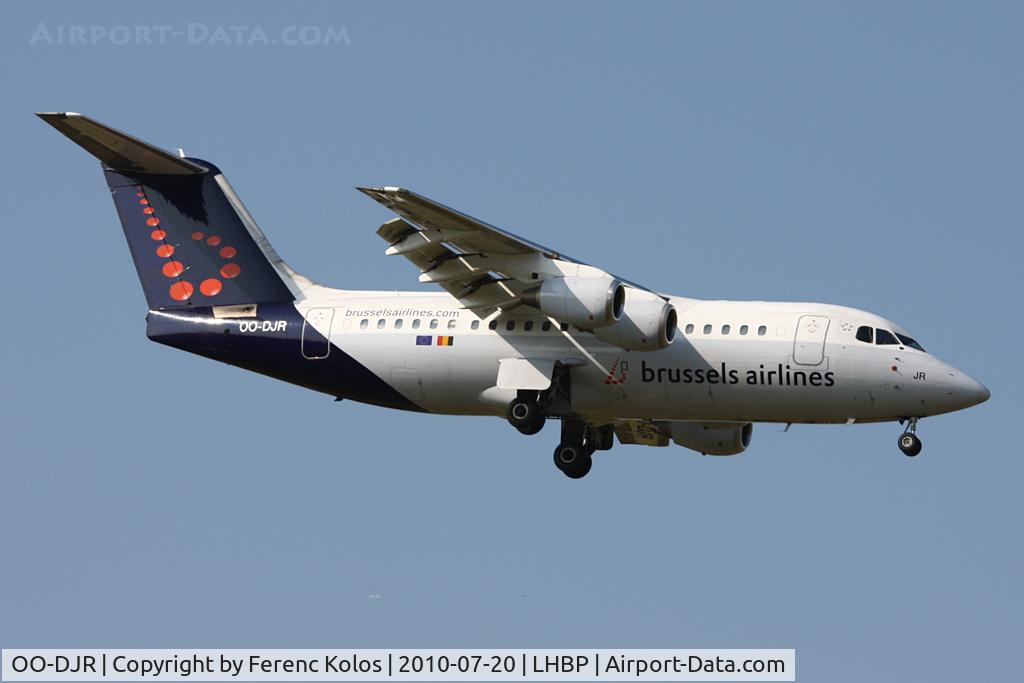 OO-DJR, 1996 British Aerospace Avro 146-RJ85 C/N E.2290, Ferihegy
