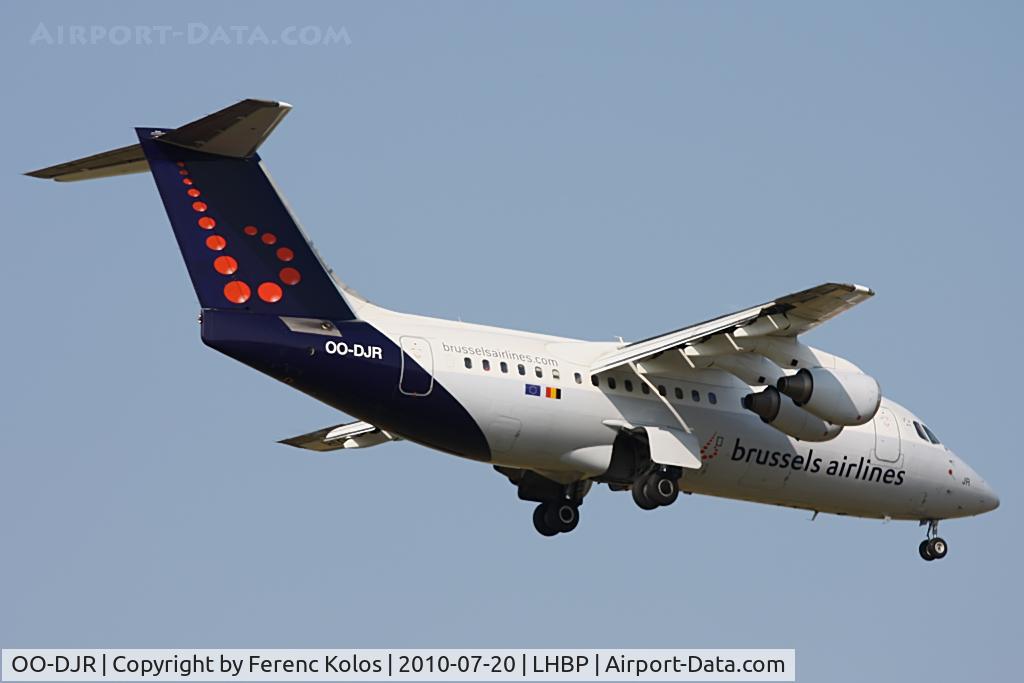 OO-DJR, 1996 British Aerospace Avro 146-RJ85 C/N E.2290, Ferihegy