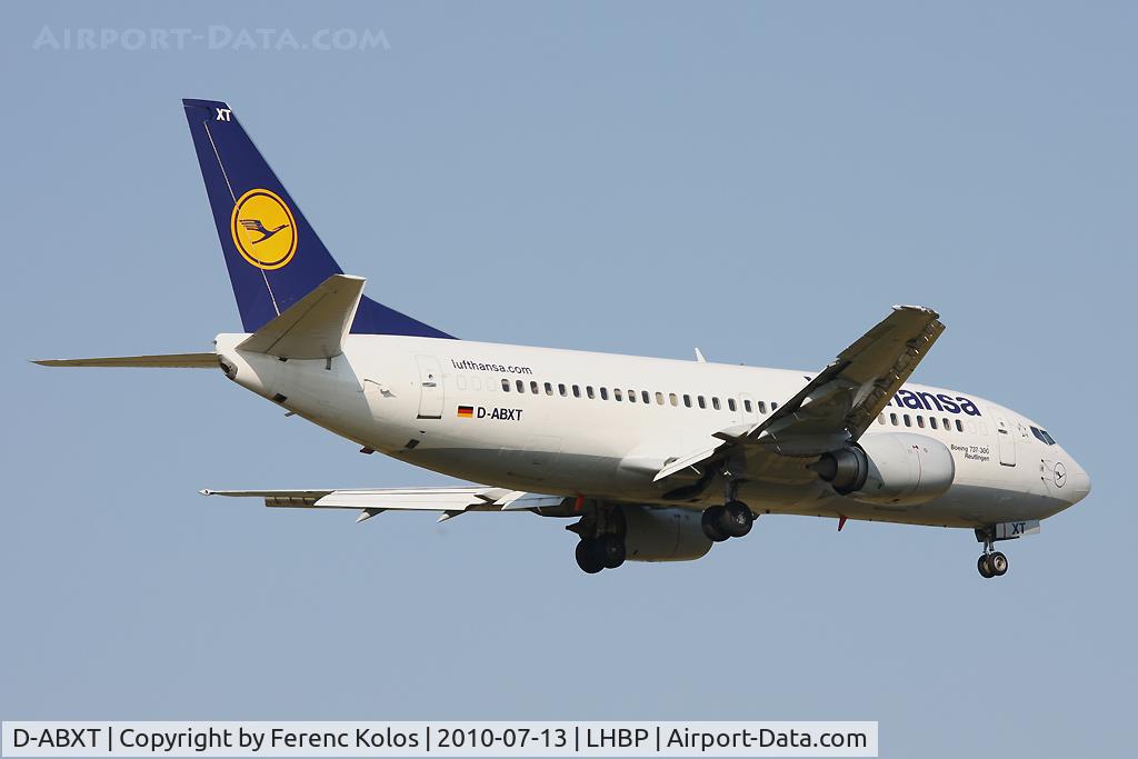 D-ABXT, 1989 Boeing 737-330 C/N 24281, Ferihegy