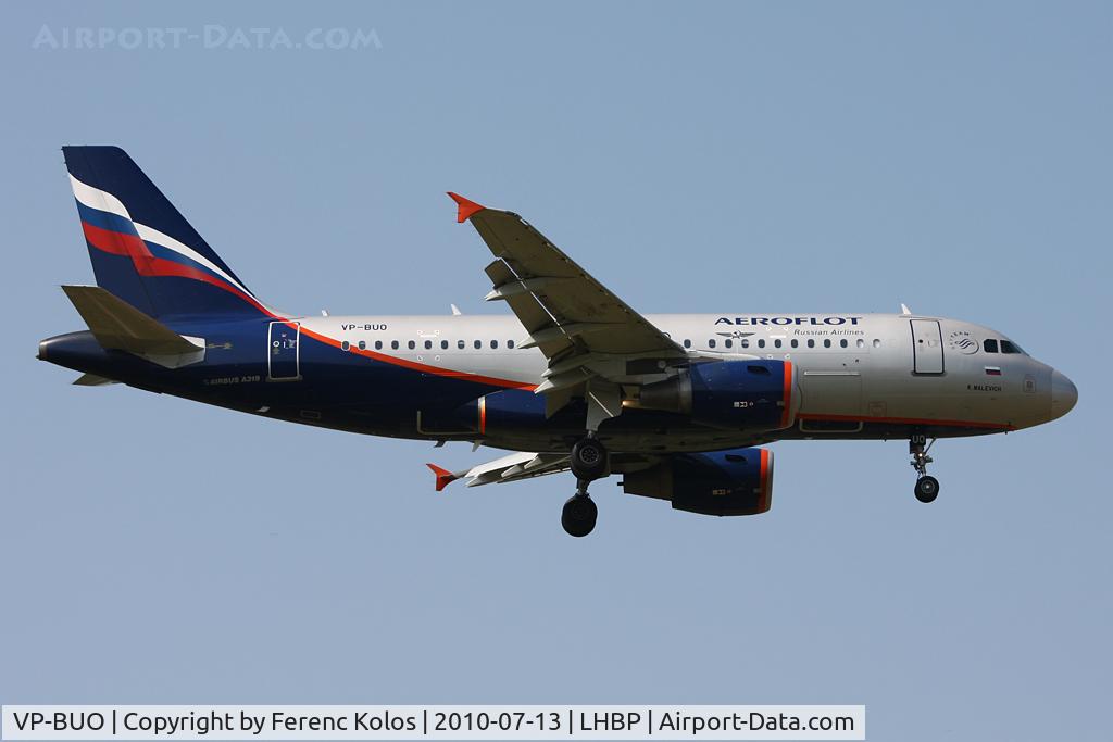VP-BUO, 2007 Airbus A319-111 C/N 3336, Ferihegy