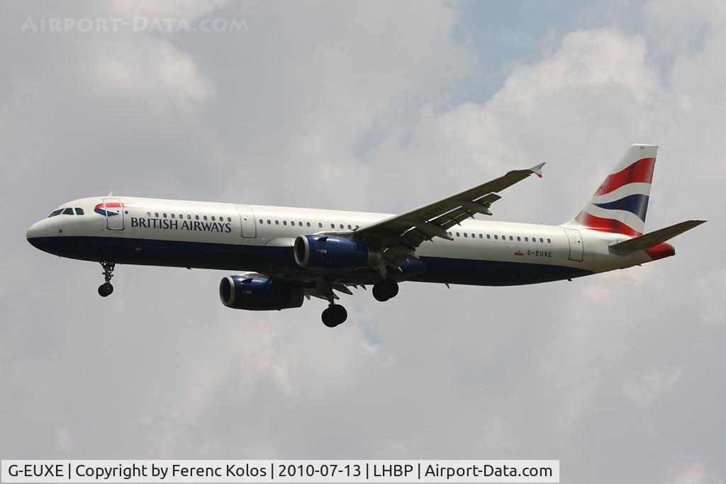 G-EUXE, 2004 Airbus A321-231 C/N 2323, Ferihegy