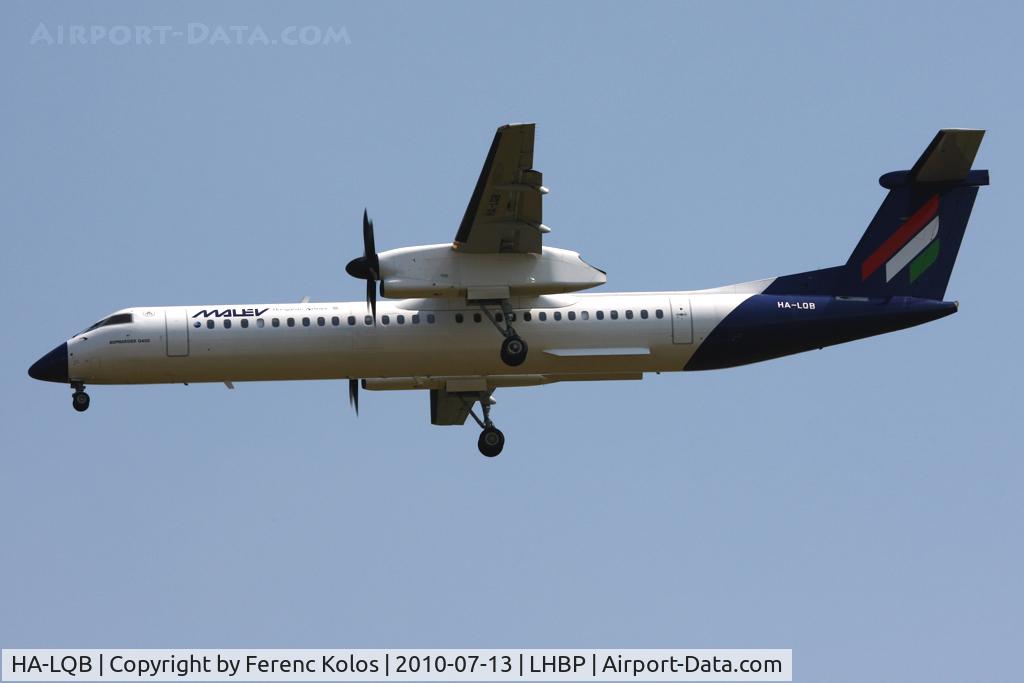 HA-LQB, 2001 De Havilland Canada DHC-8-402Q Dash 8 C/N 4057, Ferihegy