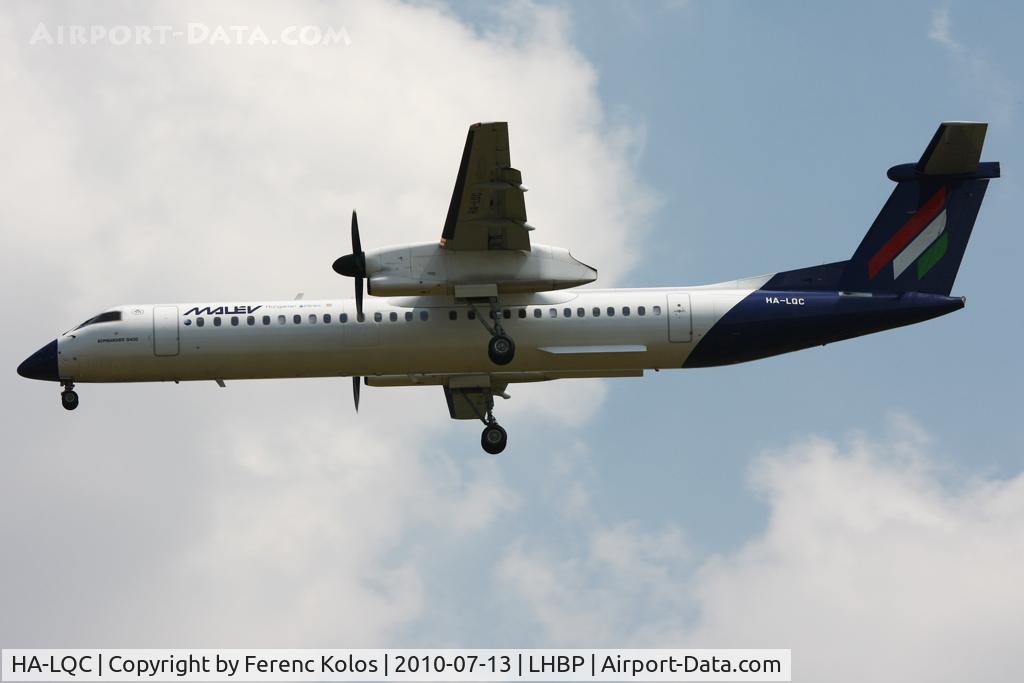 HA-LQC, 2002 De Havilland Canada DHC-8-402Q Dash 8 C/N 4062, Ferihegy