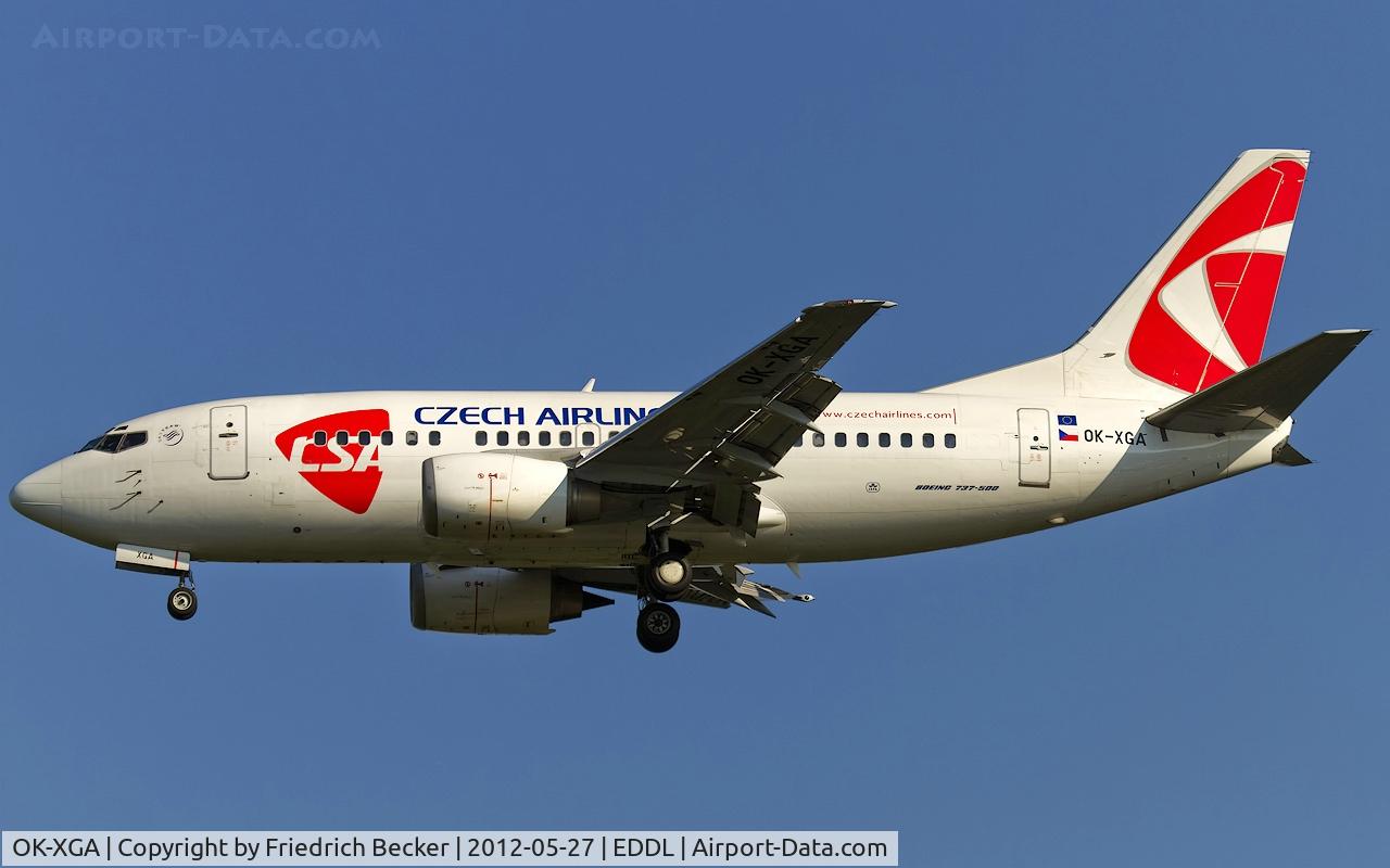OK-XGA, 1992 Boeing 737-55S C/N 26539, on final RW05