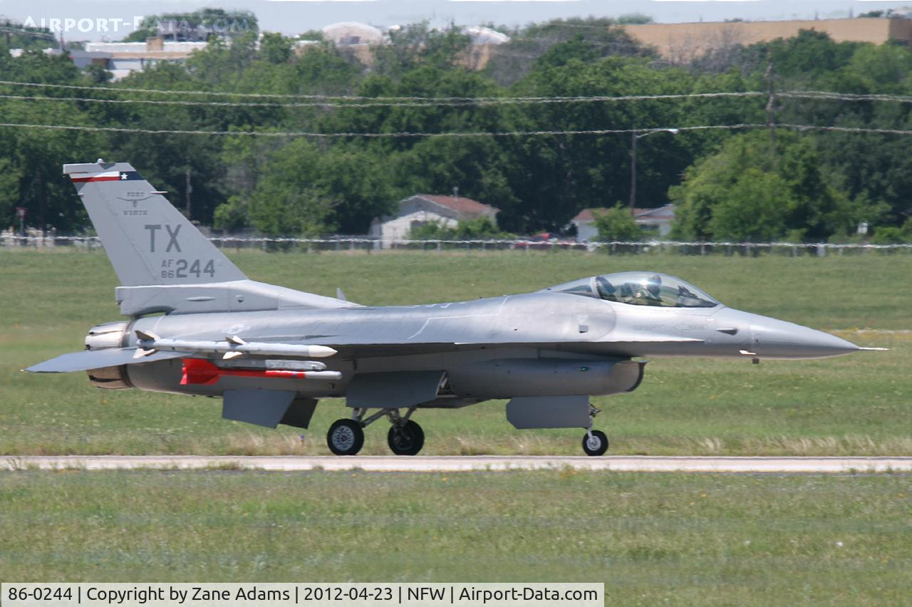 86-0244, 1986 General Dynamics F-16C Fighting Falcon C/N 5C-350, At NAS Fort Worth