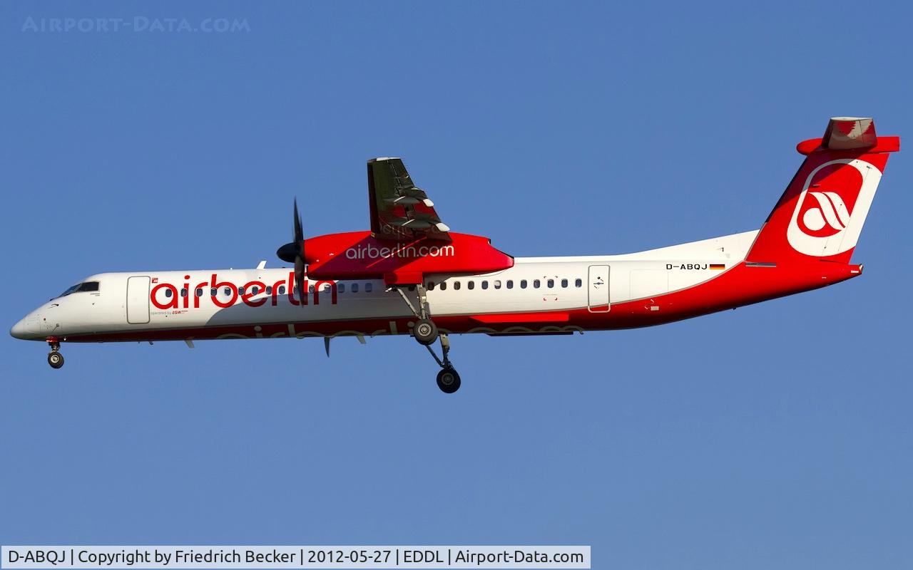 D-ABQJ, 2009 De Havilland Canada DHC-8-402Q Dash 8 C/N 4274, on final RW05R