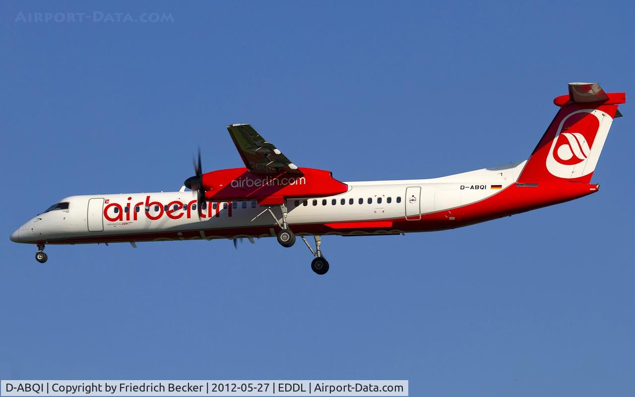 D-ABQI, 2009 De Havilland Canada DHC-8-402Q Dash 8 C/N 4264, on final RW05R