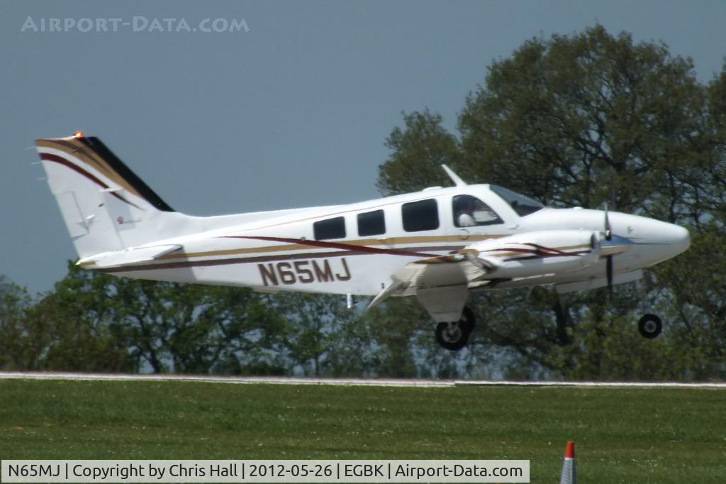 N65MJ, 1985 Beech 58P Baron C/N TJ-487, at AeroExpo 2012