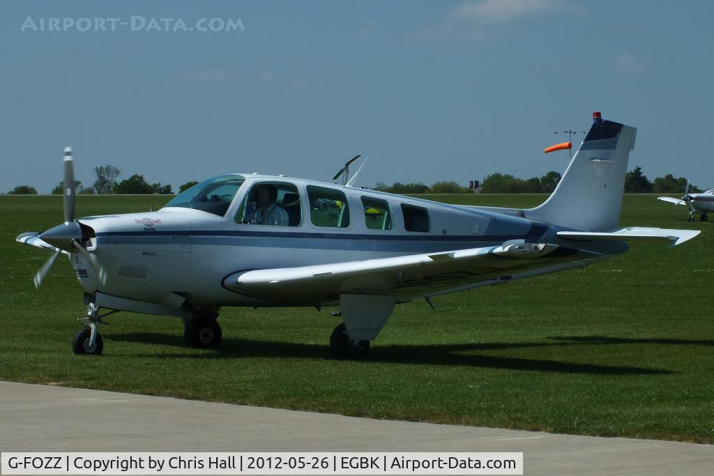 G-FOZZ, 1993 Beech A36 Bonanza 36 C/N E-2788, at AeroExpo 2012