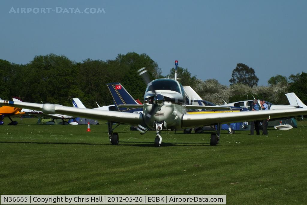 N36665, 1980 Beech A36 Bonanza 36 C/N E-1696, at AeroExpo 2012