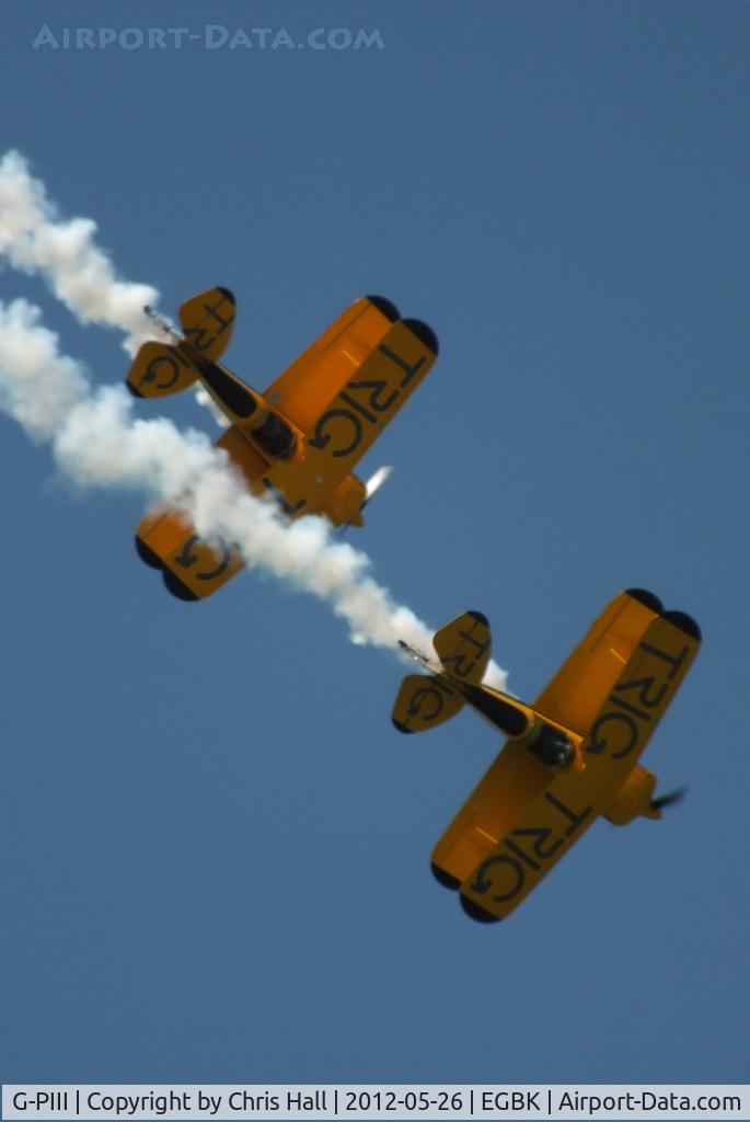 G-PIII, 1981 Pitts S-1D Special C/N PFA 009-10156, at AeroExpo 2012 with G-IIIP