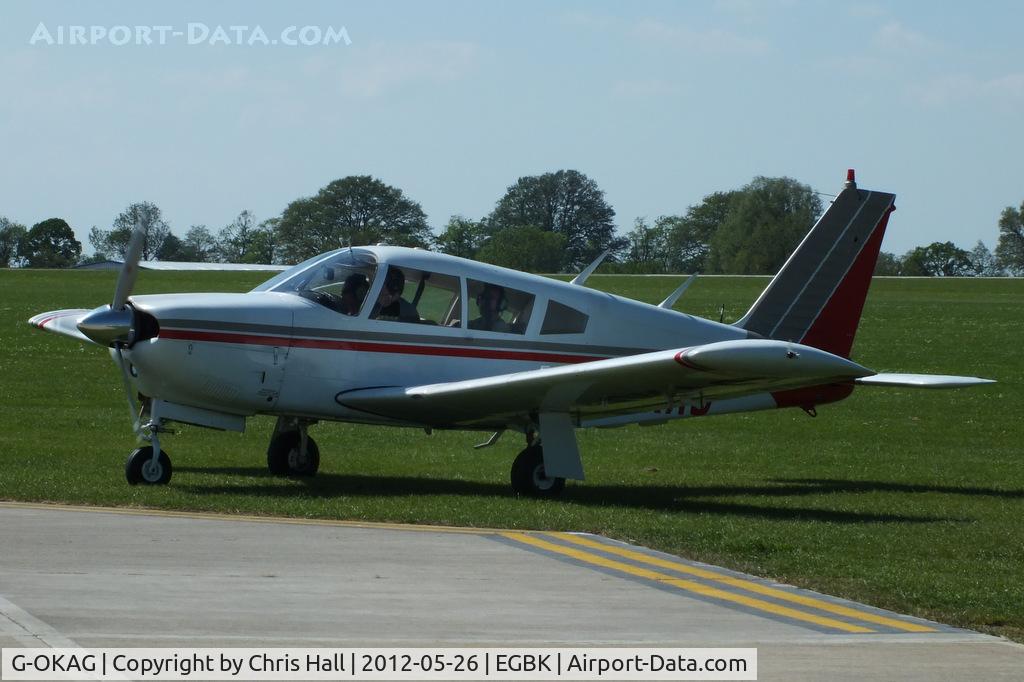 G-OKAG, 1967 Piper PA-28R-180 Cherokee Arrow C/N 28R-30075, at AeroExpo 2012