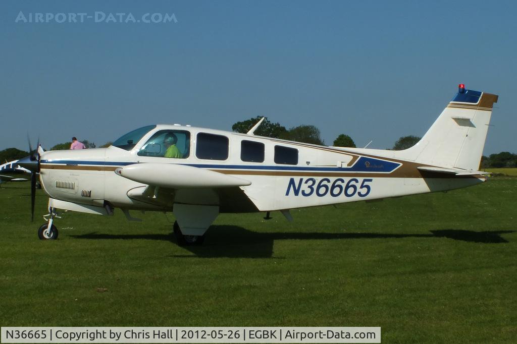 N36665, 1980 Beech A36 Bonanza 36 C/N E-1696, at AeroExpo 2012