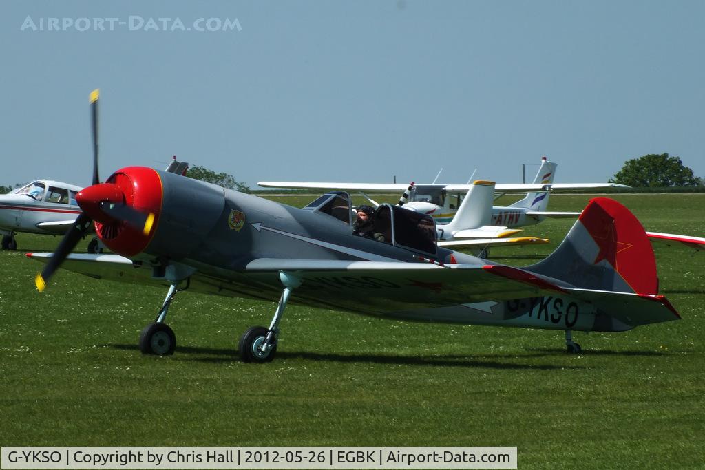 G-YKSO, 1979 Yakovlev Yak-50 C/N 791506, at AeroExpo 2012
