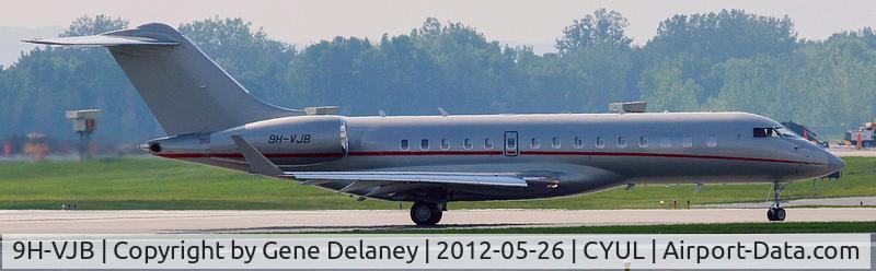 9H-VJB, 2011 Bombardier BD-700-1A10 Global Express C/N 9440, Caught on it's deliver departure from Montreal