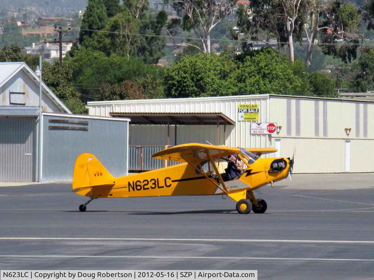N623LC, 2006 American Legend AL3C-100 C/N AL-1024, 2006 American Legend Aircraft LEGEND AL3C-100 CUB, Continental O-200 100 Hp open cowl exposed cylinder version, taxi after landing