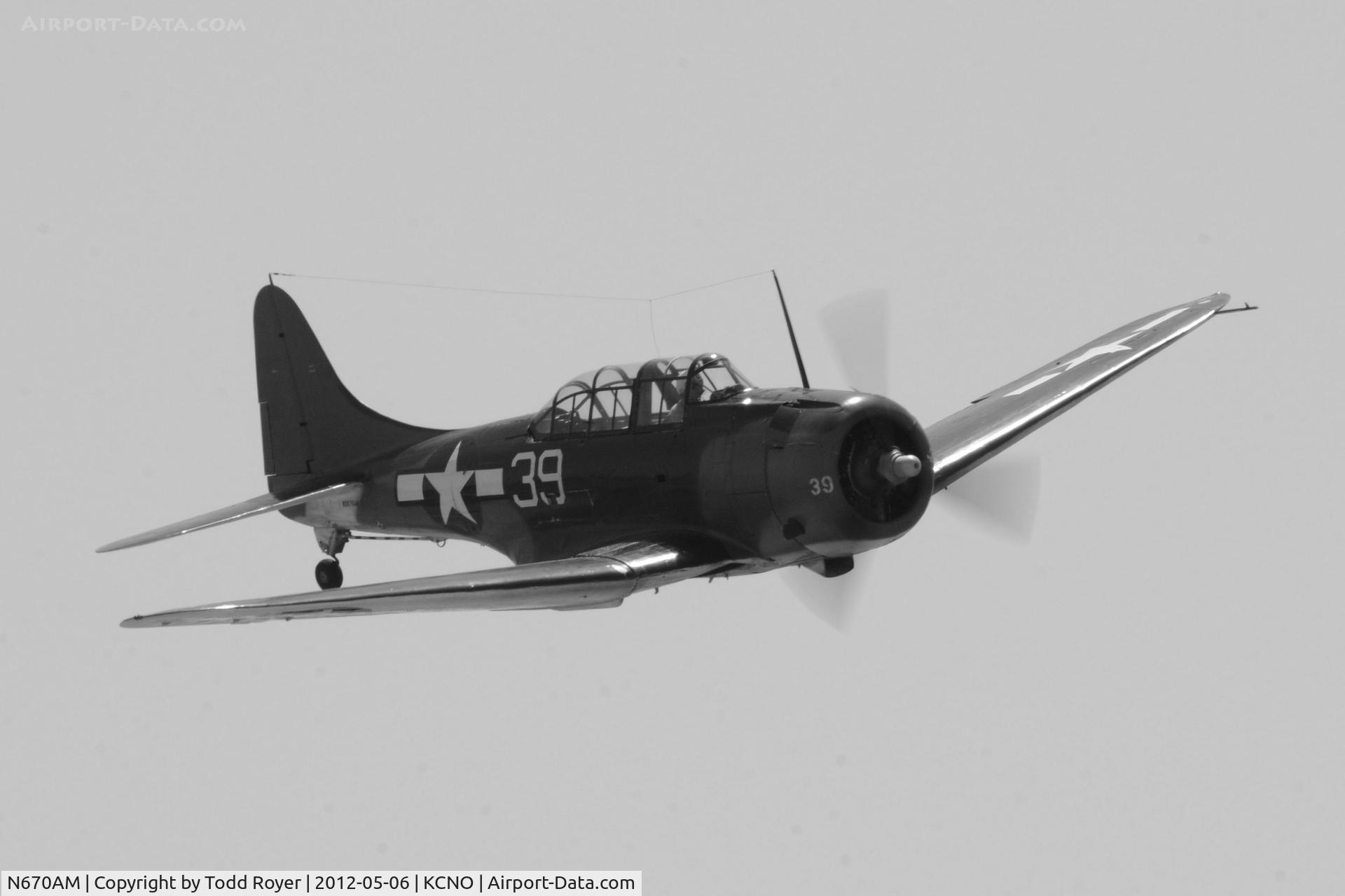 N670AM, 1993 Douglas SBD-5 Dauntless C/N 28536, 2012 Chino Airshow