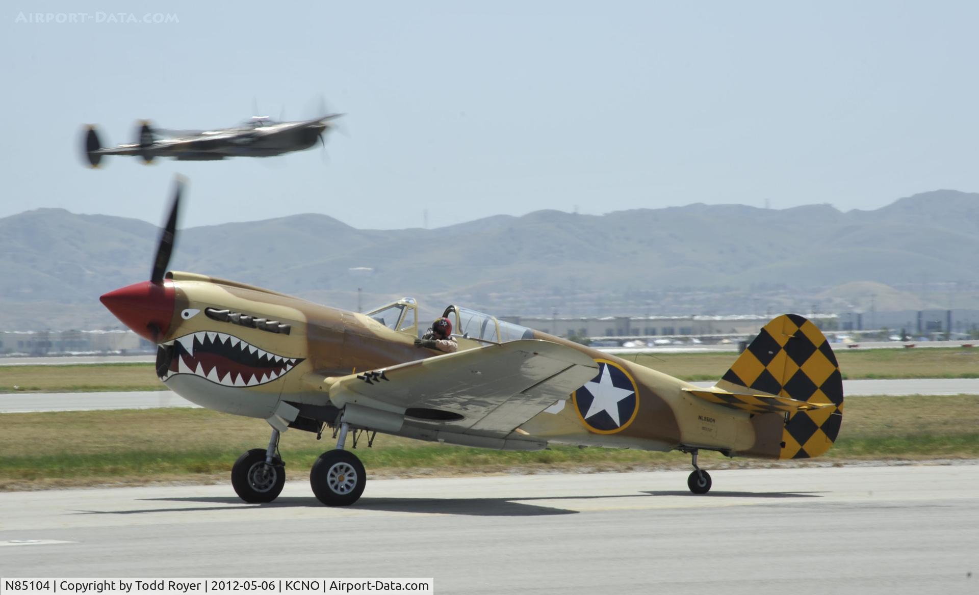 N85104, Curtiss P-40N-5CU Kittyhawk C/N 28954/F858, 2012 Chino Airshow