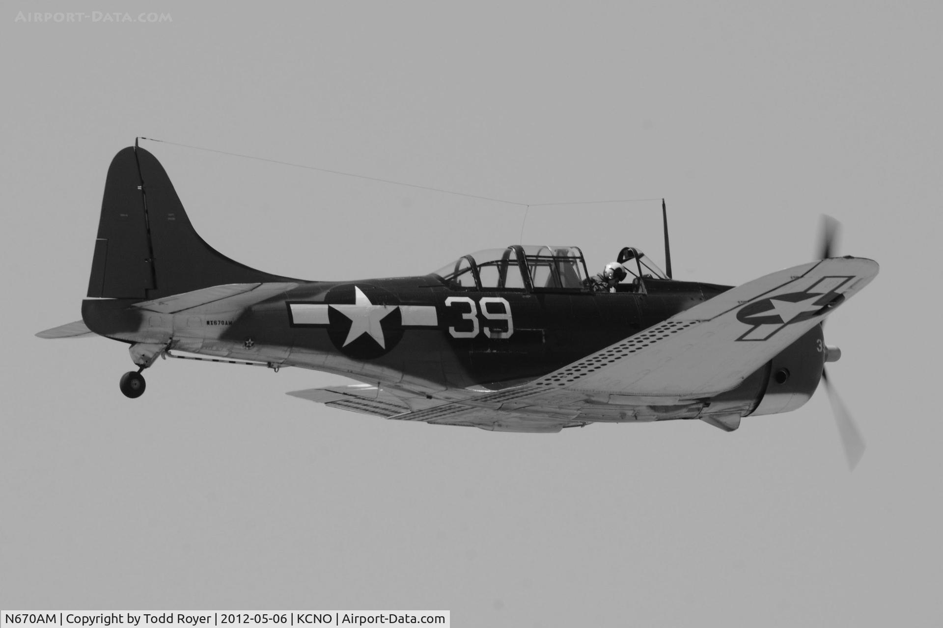 N670AM, 1993 Douglas SBD-5 Dauntless C/N 28536, 2012 Chino Airshow