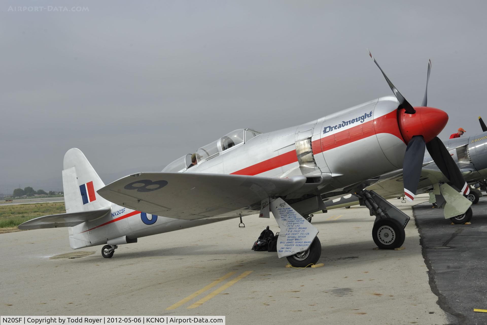 N20SF, 1956 Hawker Sea Fury T.20 C/N ES.9505, 2012 Chino Airshow