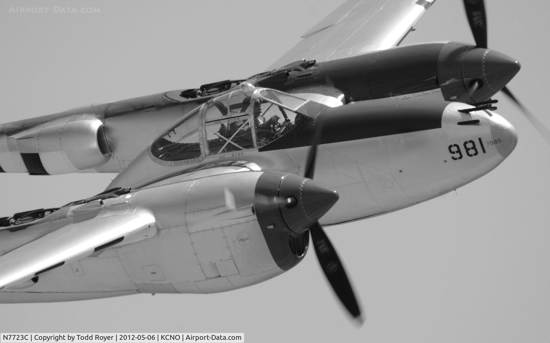 N7723C, 1944 Lockheed P-38L-5 Lightning C/N 7985, 2012 Chino Airshow