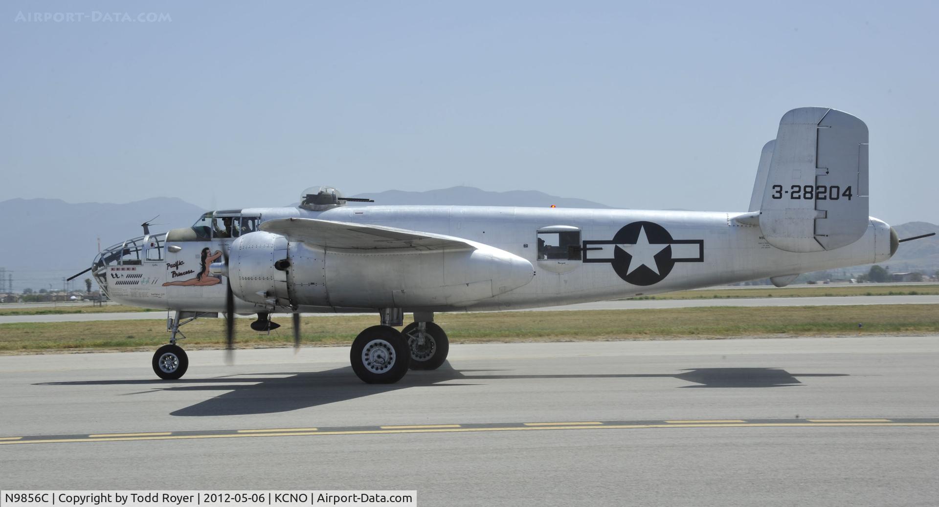 N9856C, 1943 North American TB-25N Mitchell C/N 108-35217, 2012 Chino Airshow