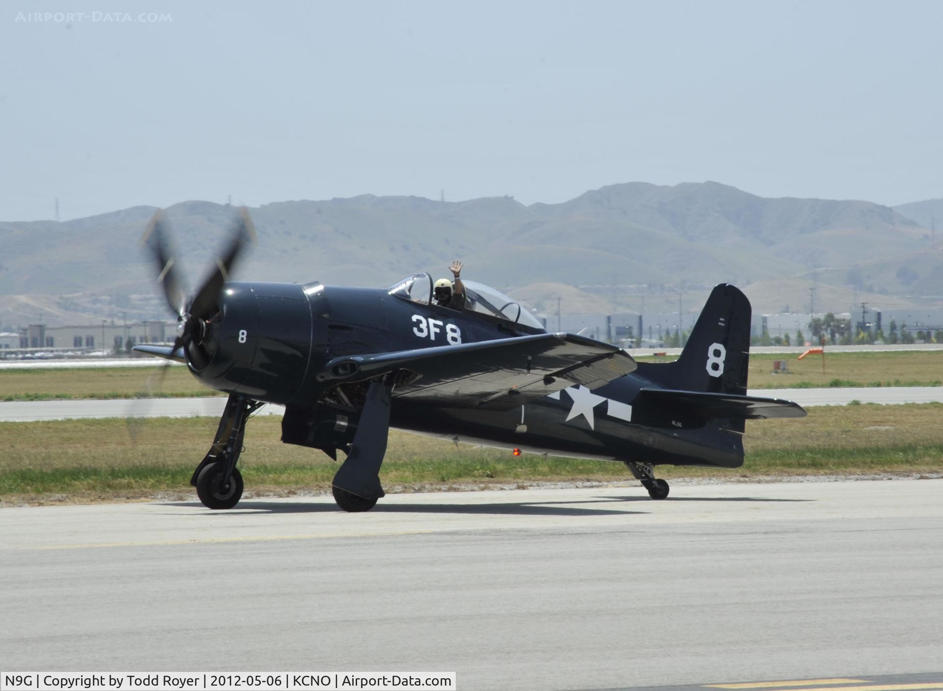 N9G, Grumman F8F-1 Bearcat C/N D.18, 2012 Chino Airshow