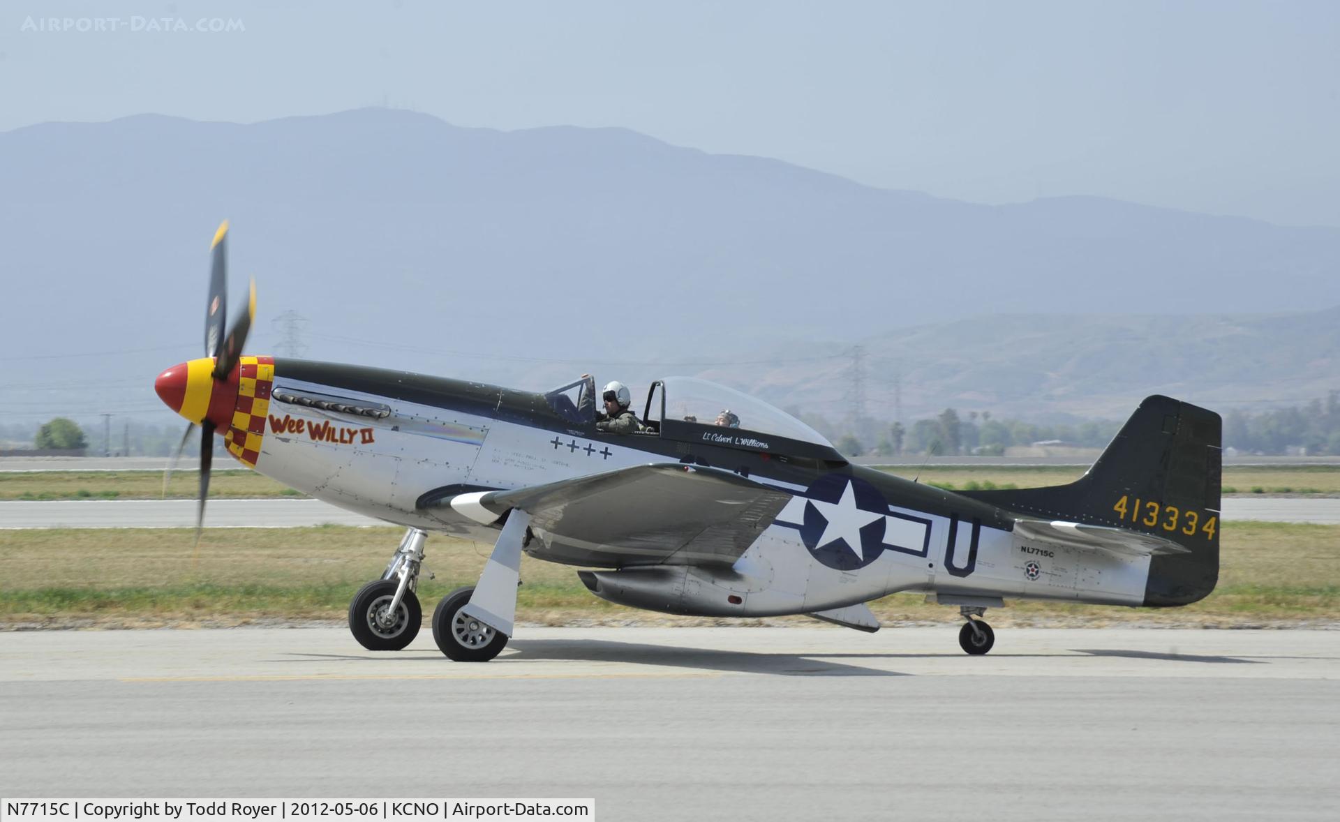 N7715C, 1944 North American P-51D C/N 44-84961A (124-44817), 2012 Chino Airshow