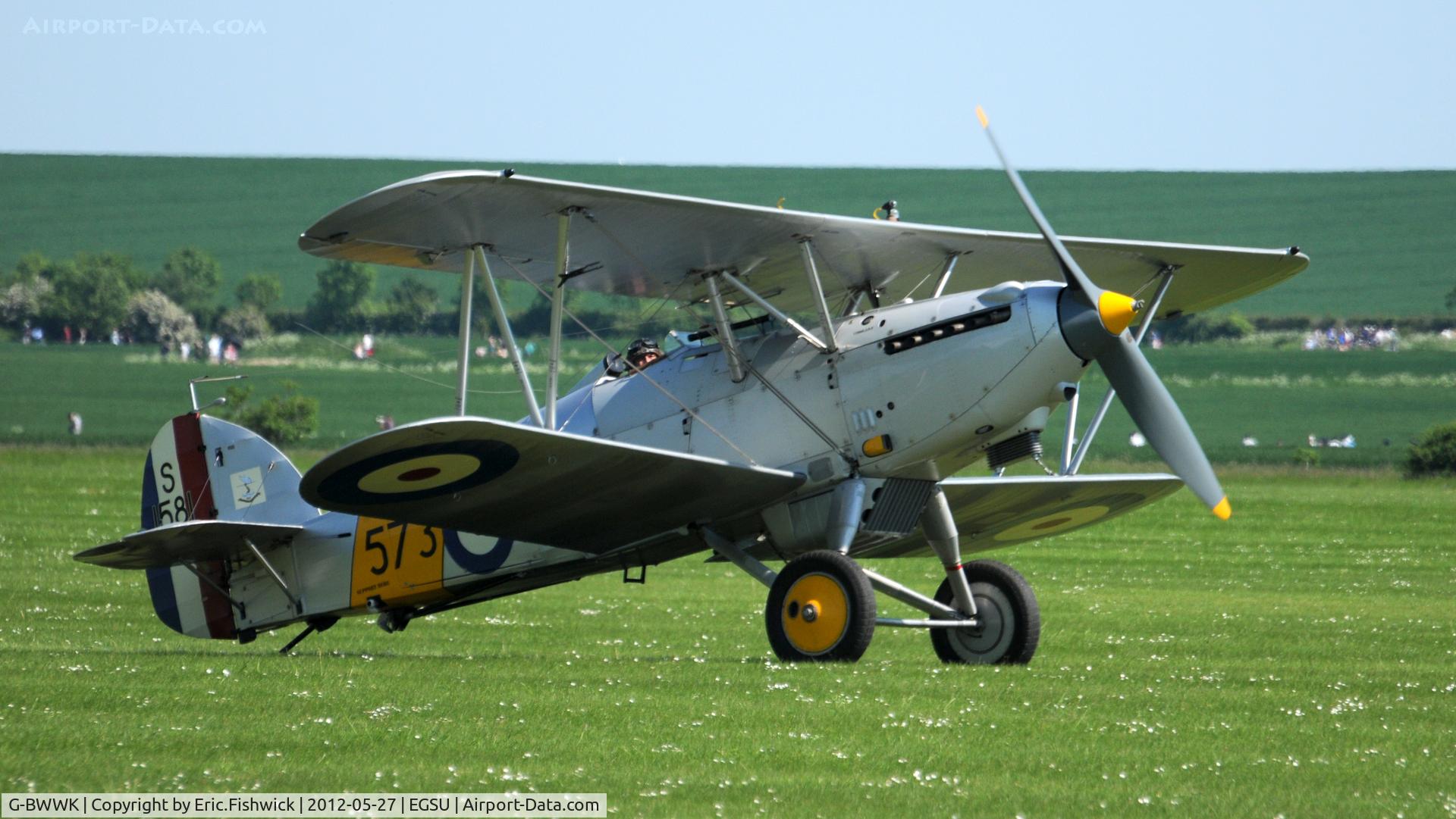G-BWWK, 1932 Hawker Nimrod I C/N 41H-43617, 3. G-BWWK at IWM Duxford Jubilee Airshow, May 2012.