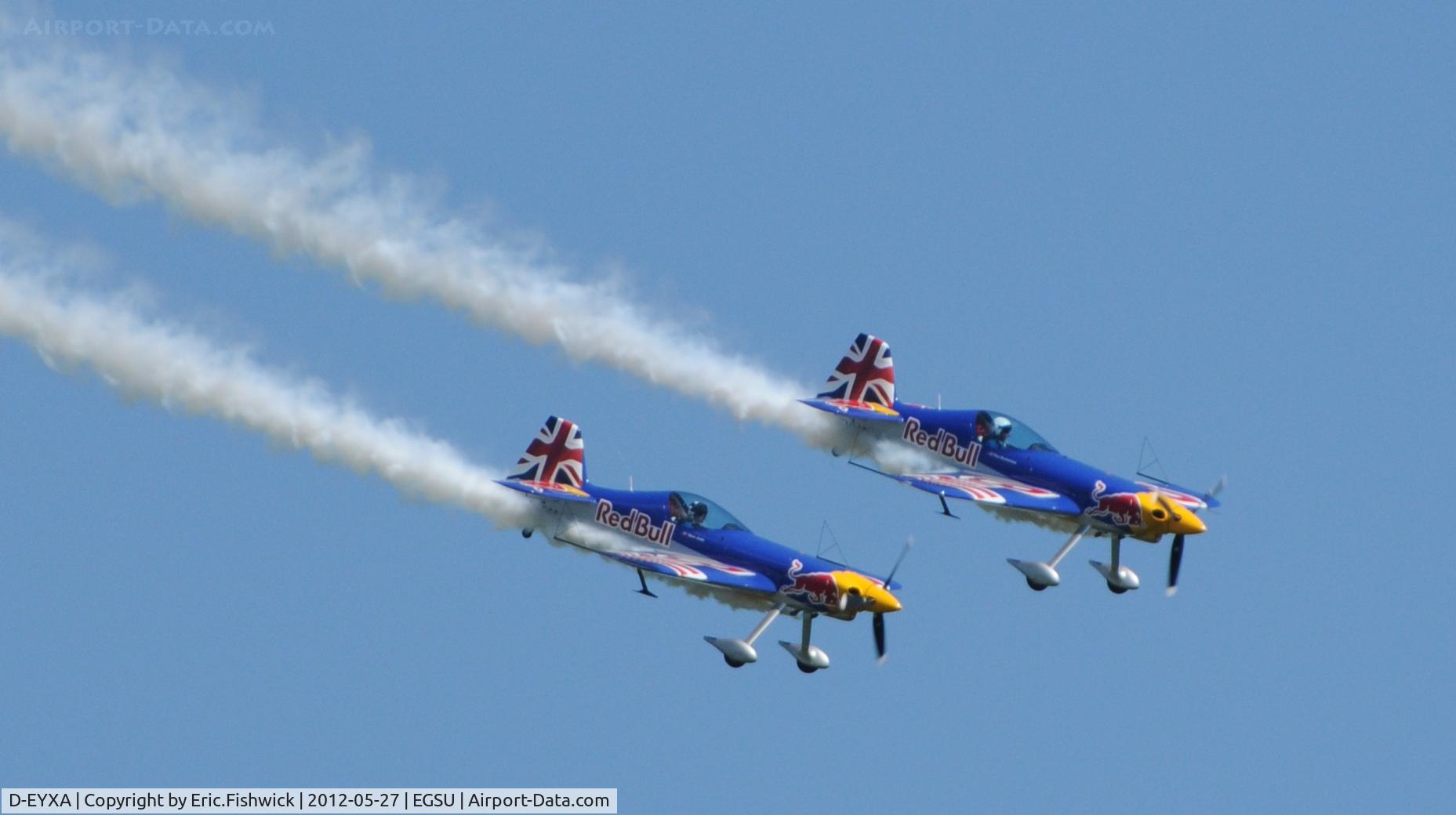 D-EYXA, 2011 XtremeAir XA-41 Sbach 300 C/N 002, 45. SBach Red Bull Duo at IWM Duxford Jubilee Airshow, May 2012.