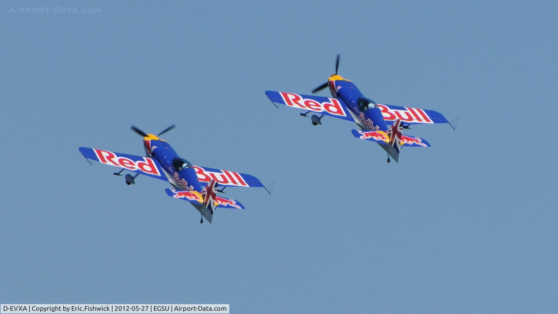 D-EVXA, 2010 XtremeAir XA-41 Sbach 300 C/N 01, 45. Steve Jones (SBach duo) at IWM Duxford Jubilee Airshow, May 2012.