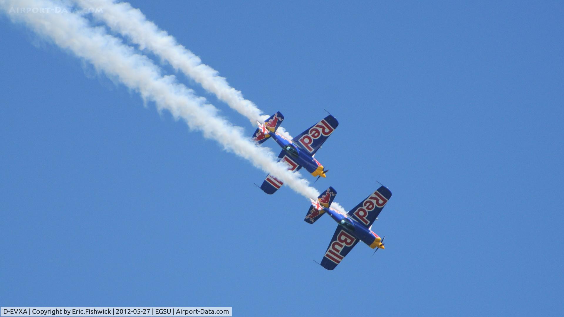 D-EVXA, 2010 XtremeAir XA-41 Sbach 300 C/N 01, 45. Sbach duo at IWM Duxford Jubilee Airshow, May 2012.