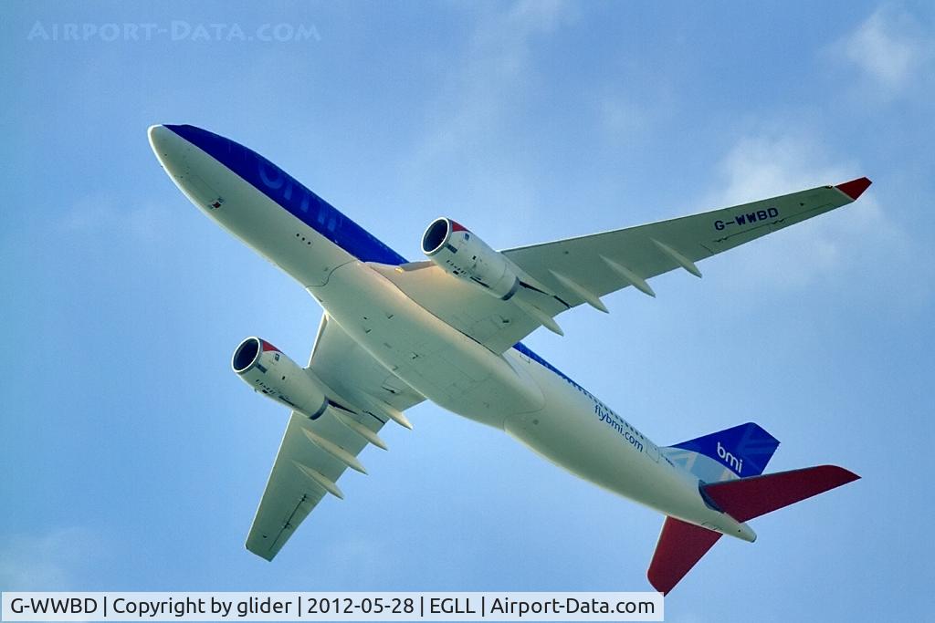 G-WWBD, 2001 Airbus A330-243 C/N 401, LHR outbound