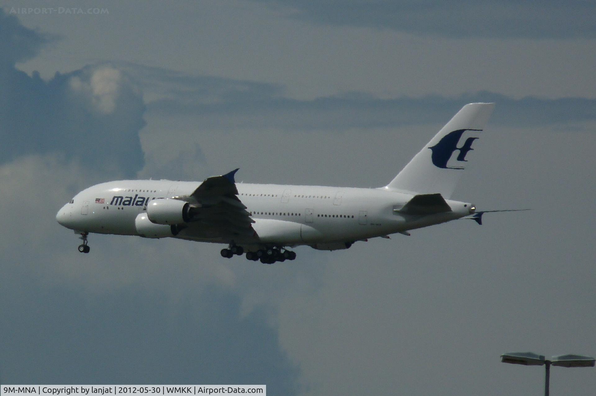 9M-MNA, 2011 Airbus A380-841 C/N 078, Delivery arrival from maiden journey from Toulouse, France.