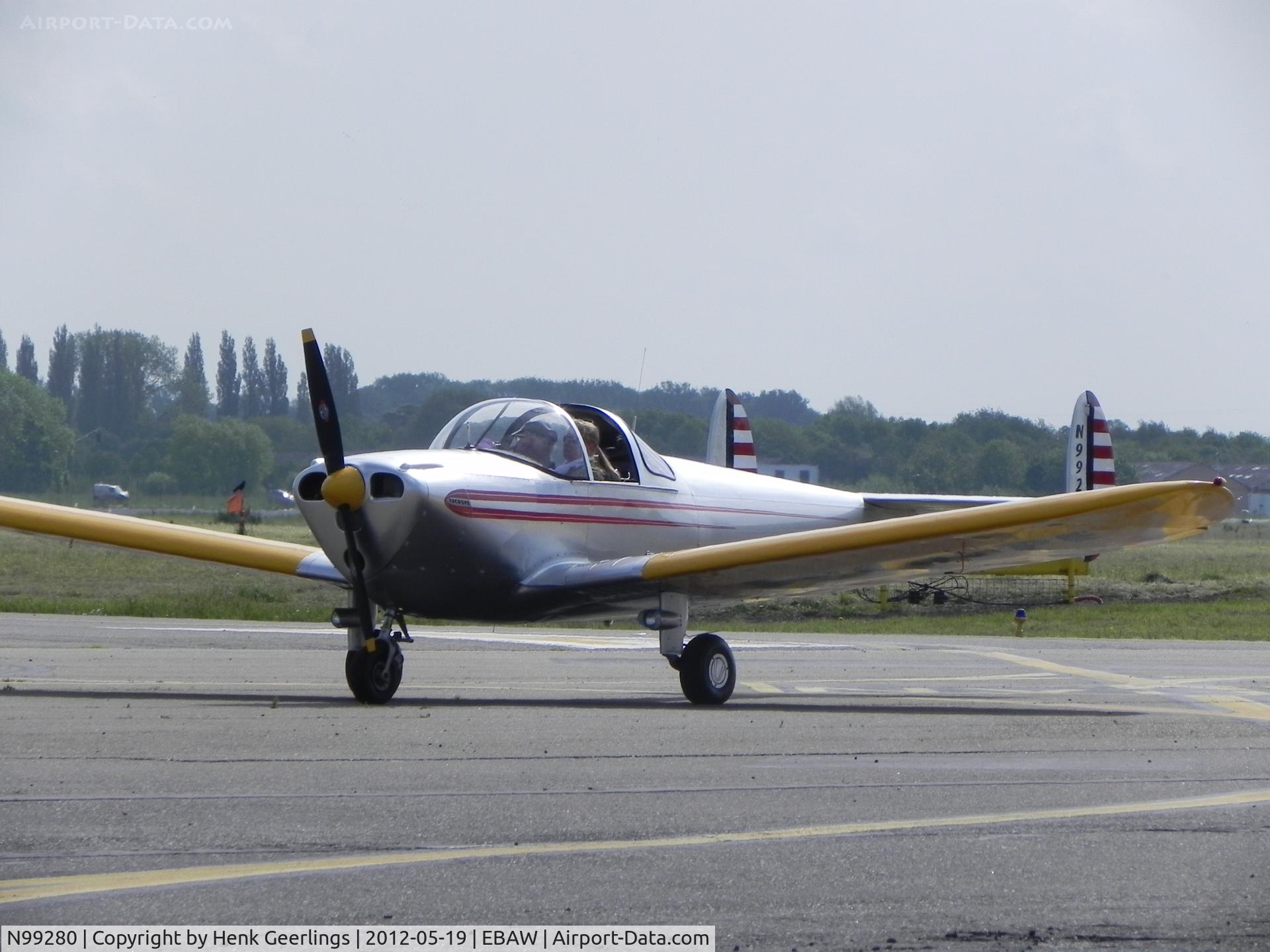 N99280, 1946 Erco 415C Ercoupe C/N 1903, Stampe Fly In , 2012 , Deurne Airport