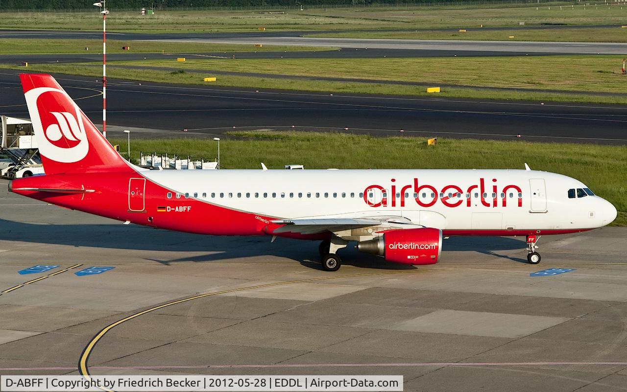 D-ABFF, 2010 Airbus A320-214 C/N 4329, taxying to the active