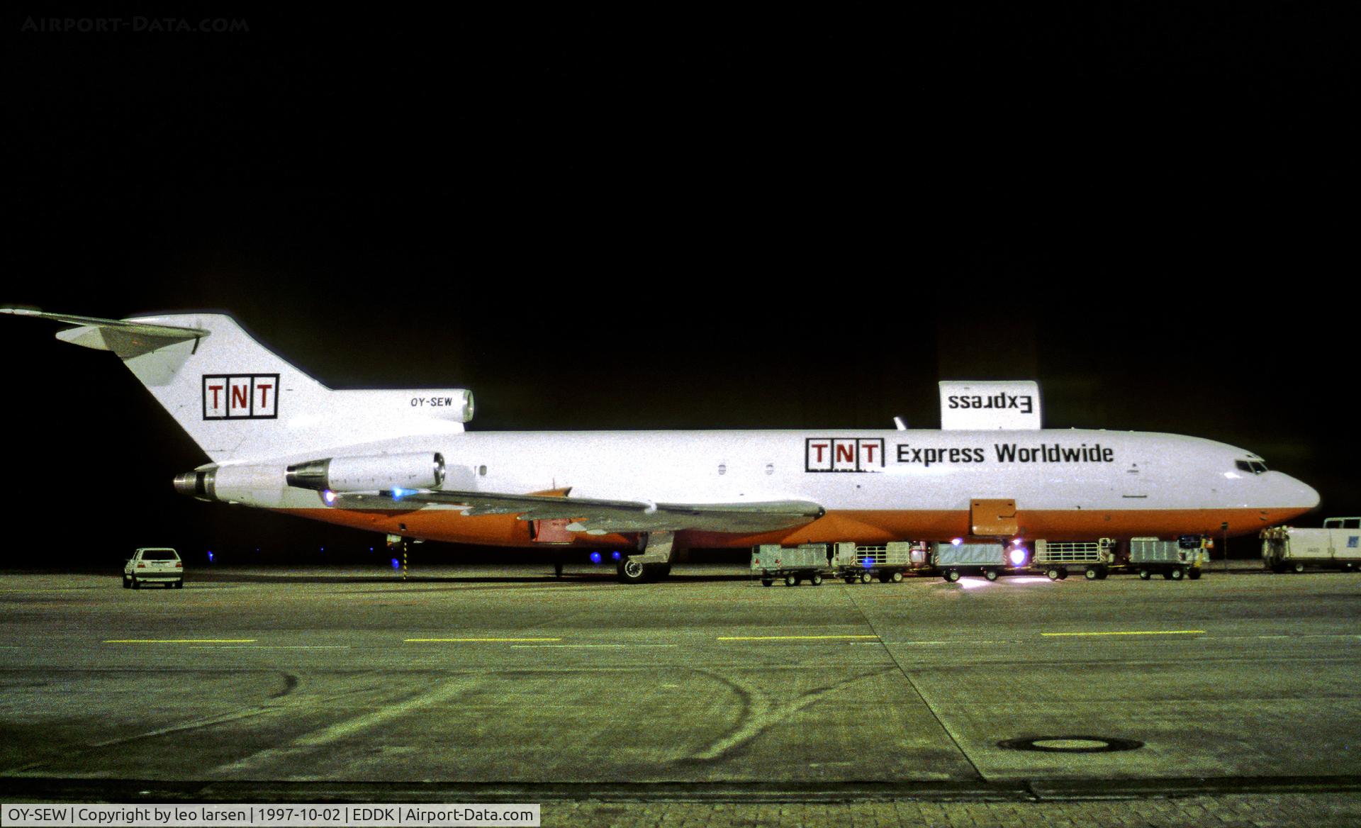 OY-SEW, 1978 Boeing 727-287 C/N 21688, Cologne CGN 2.10.97