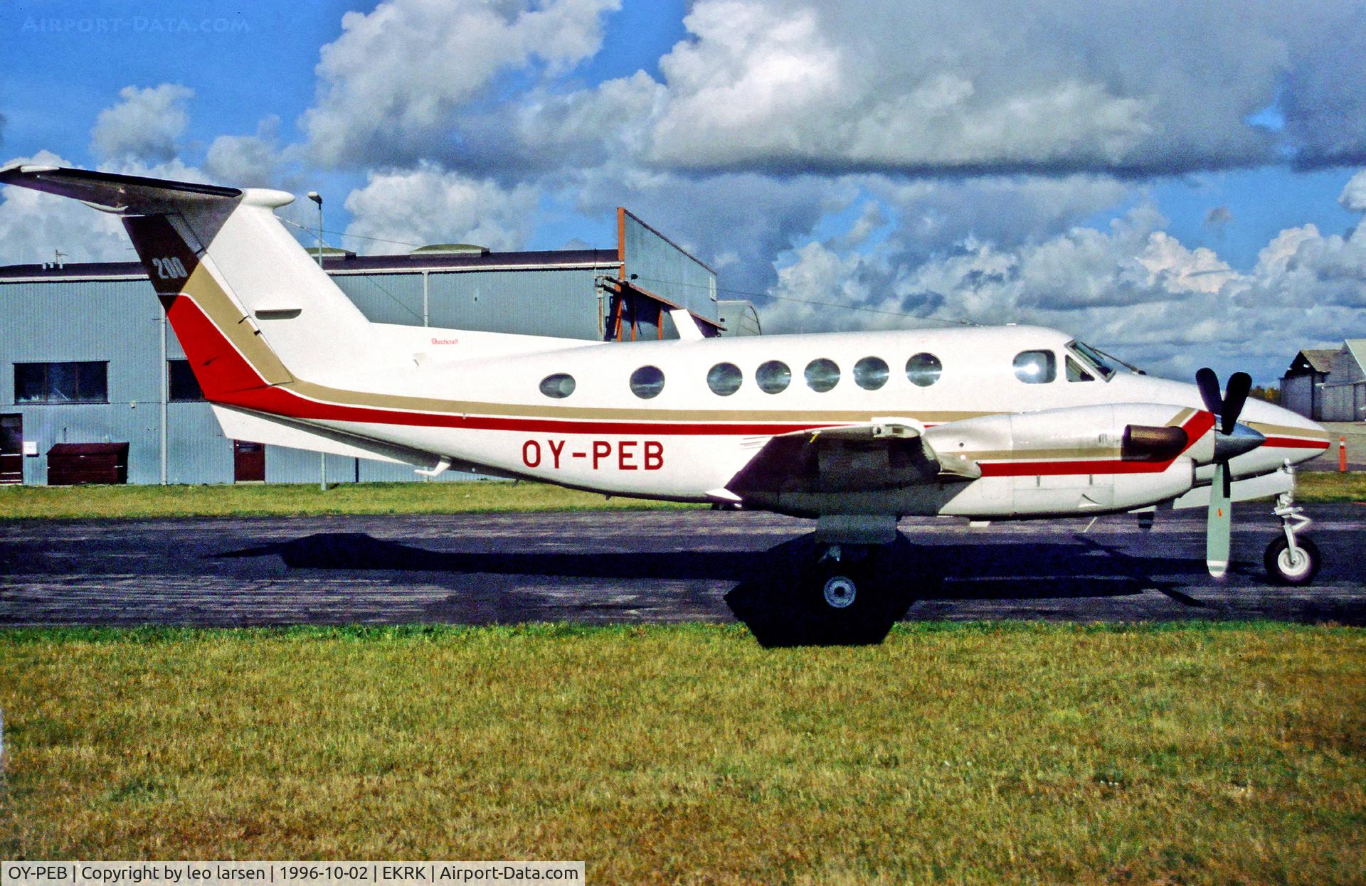 OY-PEB, 1977 Beech 200 Super King Air C/N BB-309, Roskilde Denmark 2.10.96
