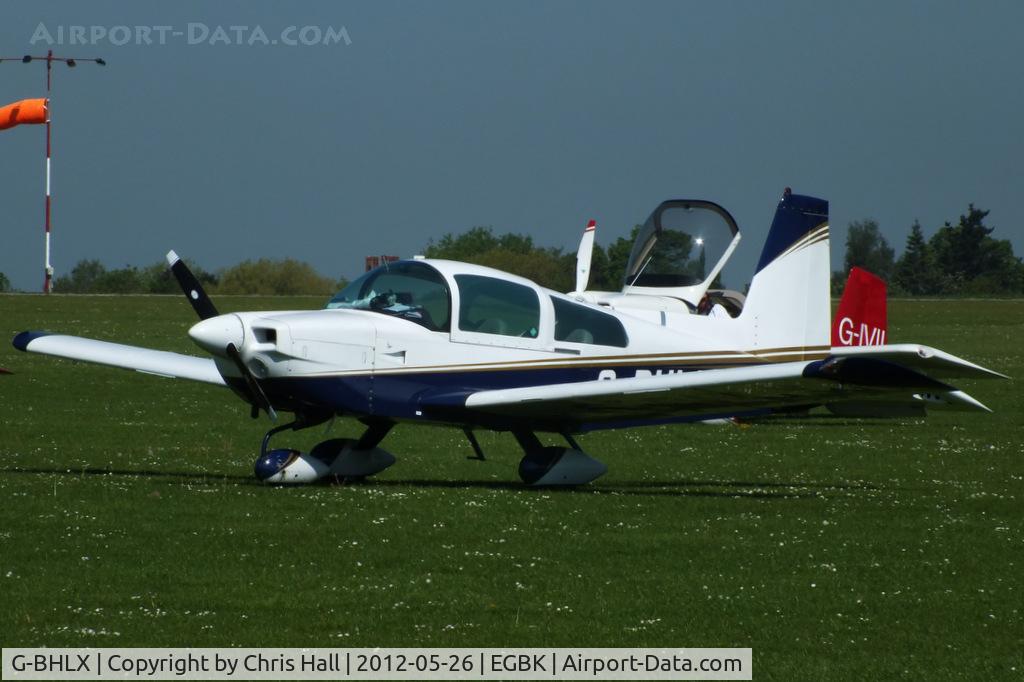 G-BHLX, 1977 Grumman American AA-5B Tiger C/N AA5B-0573, at AeroExpo 2012