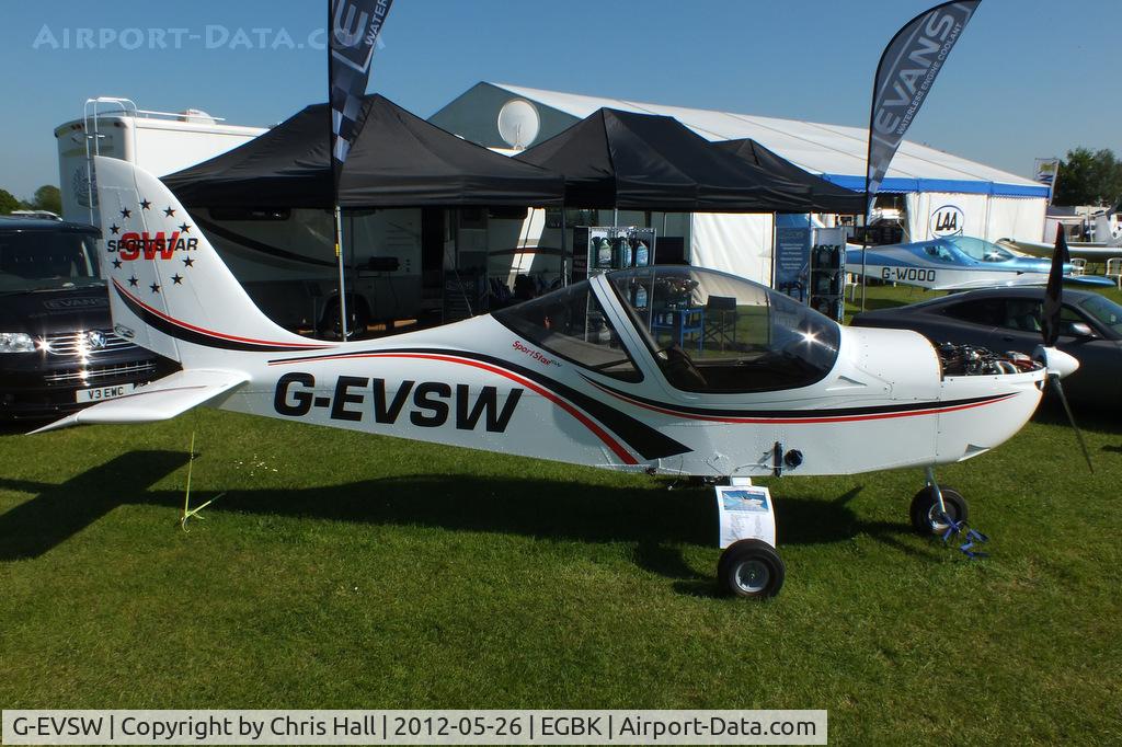 G-EVSW, 2012 Evektor-Aerotechnik Sportstar C/N LAA 315C-15105, at AeroExpo 2012