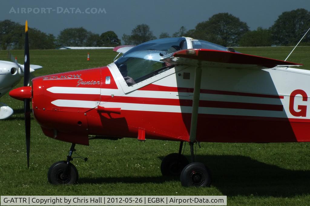 G-ATTR, 1966 Bolkow Bo-208C Junior C/N 612, at AeroExpo 2012